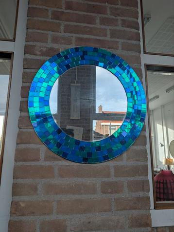 IKEA Tranby Mozaïek Spiegel Blauw Vintage 1999 beschikbaar voor biedingen