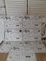 7 menukaarten placemats riviera maison, Verzenden, Bord