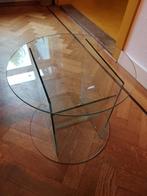 Glazen design tafel
45 cm breed tafelblad
42 cm hoog, Ophalen, Zo goed als nieuw, 25 tot 50 cm, Rechthoekig