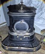 Antieke gietijzer Gaskachel inclusief kolenkit, Ophalen, Gebruikt, Gas, Vrijstaand