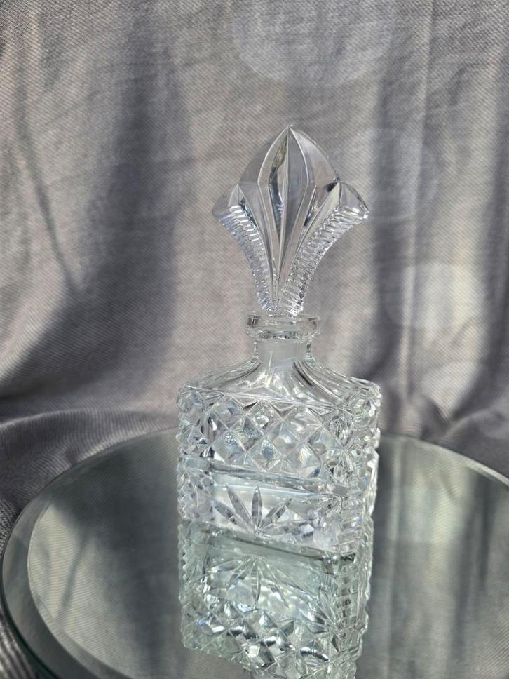 Vintage Kristallen Parfumflesje, Antiek en Kunst, Antiek | Glas en Kristal, Ophalen of Verzenden