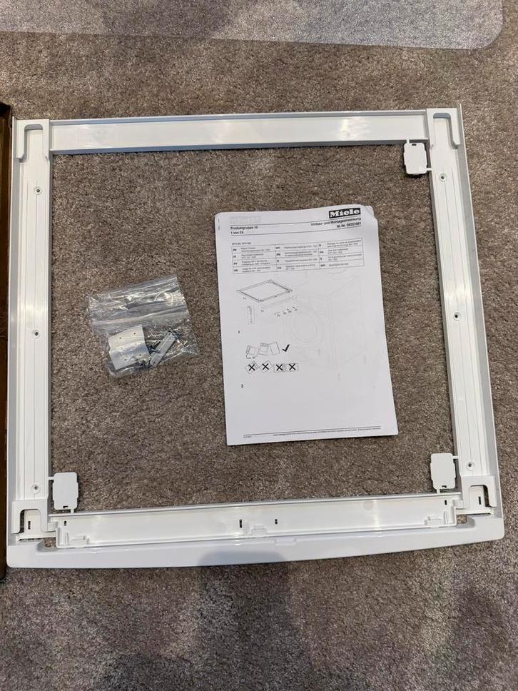 Nieuwe Miele was-droger tussenstuk - verbindingsstuk, Witgoed en Apparatuur, Onderdelen en Toebehoren, Nieuw, Ophalen of Verzenden