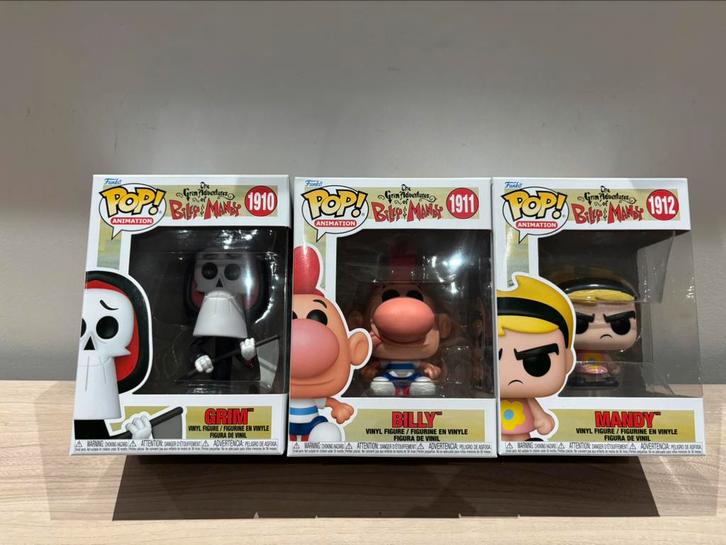 Funko Pop! Bundle – The Grim Adventures of Billy & Mandy, Verzamelen, Poppetjes en Figuurtjes, Nieuw, Ophalen of Verzenden
