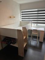 Halfhoogslaper bed eenpersoons, Huis en Inrichting, Slaapkamer | Stapelbedden en Hoogslapers, Ophalen, Eenpersoons, Minder dan 160 cm