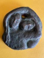 Bronze amulet 'Man en vrouw', Antiek en Kunst, Ophalen of Verzenden
