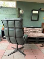 Leren draai fauteuil, Brutus  Shabbies, Huis en Inrichting, Fauteuils, Ophalen of Verzenden, Zo goed als nieuw, 50 tot 75 cm, Leer