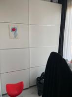 Grote witte pax kledingkast met schuifdeuren, Ophalen, 200 cm of meer, 150 tot 200 cm, Zo goed als nieuw