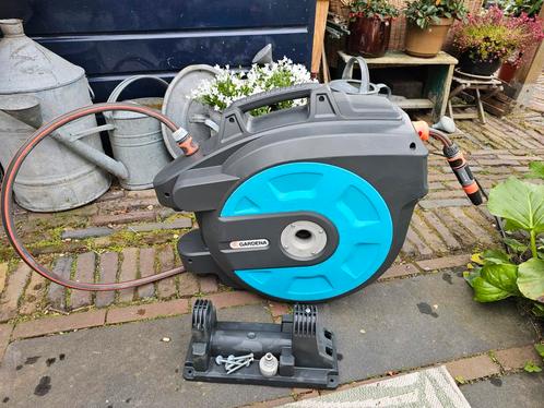 Gardena Wandslangenbox/ Slanghaspel / Tuinslanghaspel  35m, Tuin en Terras, Tuinslangen, Gebruikt, Tuinslanghaspel, Ophalen
