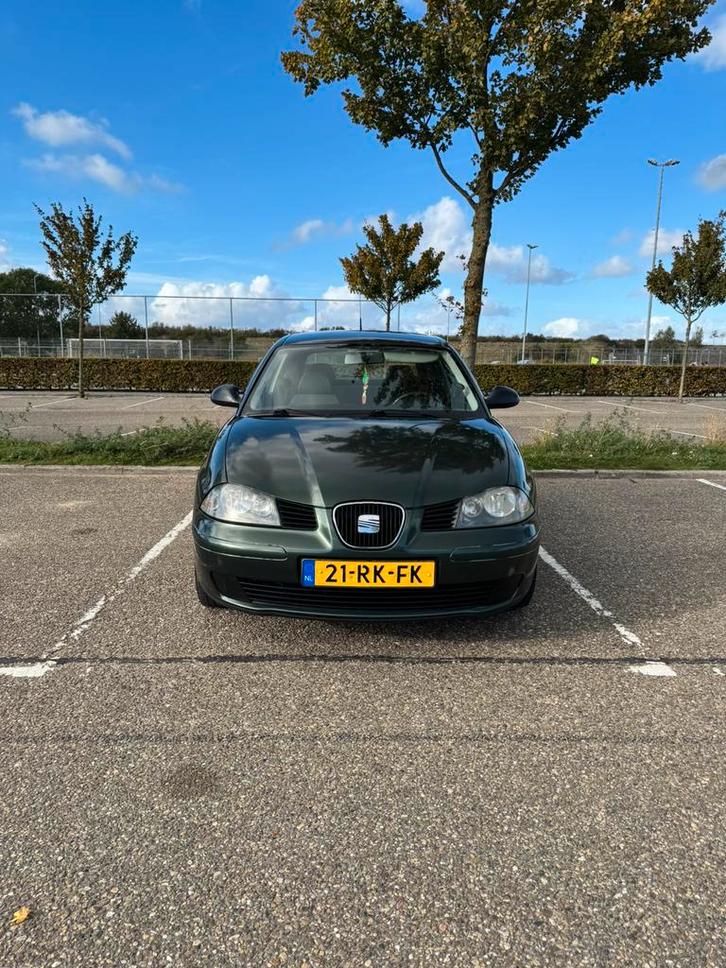 Seat Ibiza 1.4 16V 55KW 2005 Groen, Airco, GOEDE STAAT !!!, Auto's, Seat, Particulier, Ibiza, ABS, Airbags, Airconditioning, Alarm
