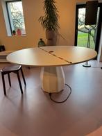 Ronde Witte Tafel met Stopcontact 150 cm - Zakelijk/Privé, Huis en Inrichting, Tafels | Eettafels, Ophalen, Kunststof, 100 tot 150 cm