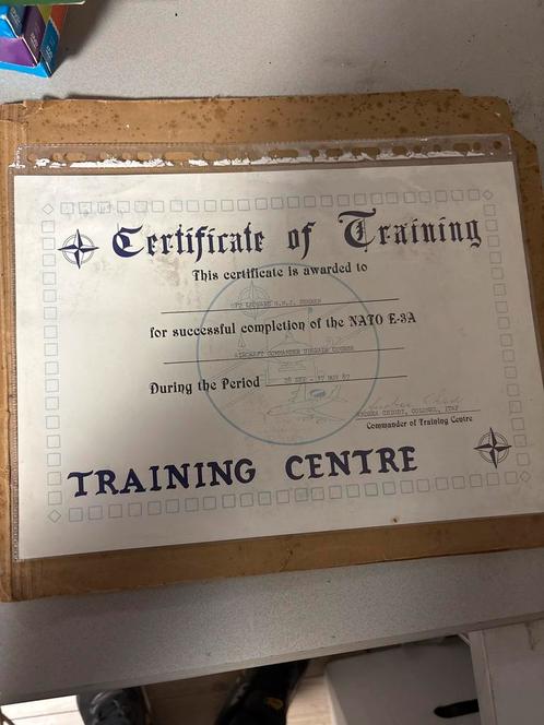 NATO E-3A Aircraft Commander Upgrade Course , militair, Verzamelen, Militaria | Algemeen, Duitsland, Verzenden