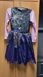 Heksenjurk met muts - Maat 128/140, Kinderen en Baby's, Carnavalskleding en Verkleedspullen, Ophalen of Verzenden, Gebruikt, 122 t/m 128