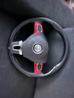 Lederen multi functioneel sportstuur golf 5, 6, polo caddy, Ophalen of Verzenden, Gebruikt, Volkswagen