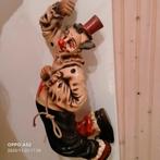 Vintage Clown aan Touw Wanddecoratie, Ophalen of Verzenden