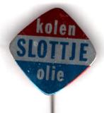Slottje kolen olie blik speldje ( G_110 ), Verzenden, Nieuw, Transport, Speldje of Pin