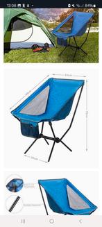 2 Campingstoelen  visstoel fietsstoel, Caravans en Kamperen, Ophalen of Verzenden, Zo goed als nieuw, Campingstoel