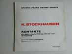 Vinyl K.Stockhausen, Kontakte, Cd's en Dvd's, Ophalen of Verzenden, Zo goed als nieuw