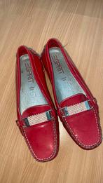 Mooie rode leren Esprit loafers mr 39, Ophalen of Verzenden, Zo goed als nieuw, Rood, Instappers