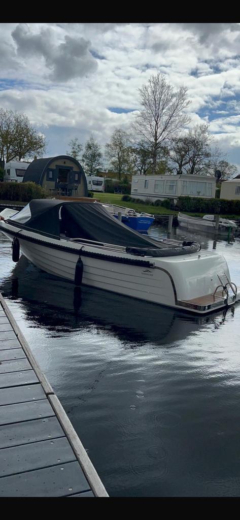 Super mooie Meersloep 5.95  te koop of ruilen, Watersport en Boten, Sloepen, Zo goed als nieuw, 10 tot 30 pk, 6 meter of meer