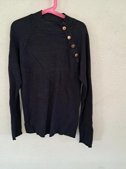 leuke dunne zwarte trui, Kleding | Dames, Truien en Vesten, Gedragen, Maat 38/40 (M), Zwart, Ophalen of Verzenden