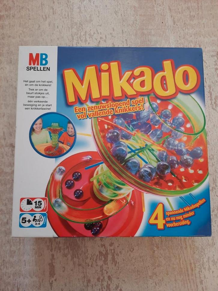 Gaaf spel MIKADO met knikkers, Hobby en Vrije tijd, Gezelschapsspellen | Overige, Zo goed als nieuw, Een of twee spelers, Drie of vier spelers