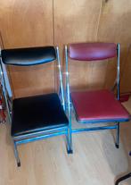 Vintage klapstoelen, Huis en Inrichting, Stoelen, Ophalen, Gebruikt, Twee