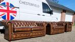Origineel Engels Chesterfield bankstel model Hampshire cogna, Ophalen, 75 tot 100 cm
