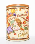 XL Groot vintage Art Nouveau gekleurd blik blikje Caffarel, Ophalen, Gebruikt, Overige merken