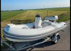 Caribe DL 12 RIB/Tender + Honda 15 PK + Trailer, Watersport en Boten, Rubberboten, Zo goed als nieuw, Ophalen