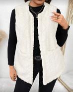 Vest Elsa Off-White (44 tm 52), Kleding | Dames, Grote Maten, Verzenden, Nieuw, Wit, Trui of Vest