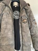 Suède jas, Ophalen, Gedragen, Maat 52/54 (L), Grijs