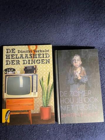 2 boeken van Dimitri Verhulst. beschikbaar voor biedingen