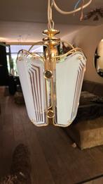 Holywood regency hanglamp, Huis en Inrichting, Lampen | Kroonluchters, Ophalen, Zo goed als nieuw, Glas
