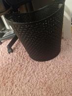 Zwarte wasmand - nette staat, Huis en Inrichting, Woonaccessoires | Prullenbakken, Kunststof, Gebruikt, 50 tot 75 cm, Ophalen of Verzenden