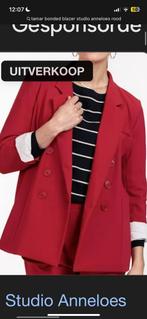 Studio Anneloes Tamara blazer jasje rood heavy travelstof S, Studio Anneloes, Ophalen of Verzenden, Zo goed als nieuw, Jasje