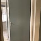 Opdekdeur linksdraaiend 95x 210 met deurbeslag, Ophalen, Zo goed als nieuw, Binnendeur, 200 tot 215 cm