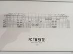 FC Twente – De Grolsch Veste kunstprint (ingelijst), Ophalen of Verzenden, Zo goed als nieuw, Schilderij, Minder dan 50 cm