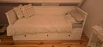 IKEA Hemnes Bedbank / Slaapbank, Huis en Inrichting, Slaapkamer | Bedden, Ophalen, Gebruikt, Wit, Tweepersoons