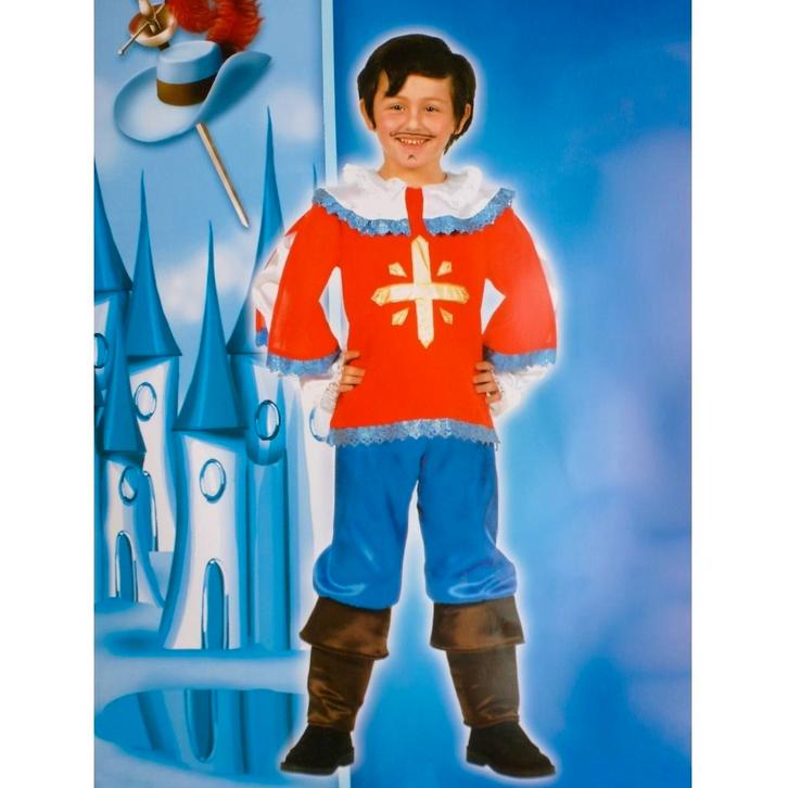 Nieuw ! Schitterend Musketier Pak/Kostuum Maat 128 - 134, Kinderen en Baby's, Carnavalskleding en Verkleedspullen, Nieuw, Jongen of Meisje