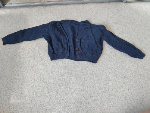 Donker blauw vestje van de WE, Kinderen en Baby's, Kinderkleding | Maat 110, Gebruikt, Meisje, Trui of Vest, Ophalen
