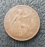 One penny 1920 georgivs groot-brittannië mooie munt uit 1920, Ophalen of Verzenden, Overige landen
