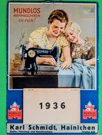 Mundlos Naaimachine Kalender 1936, Ophalen of Verzenden