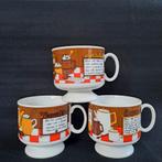 3 Vintage cappuccino mokken uit de jaren 1970, Huis en Inrichting, Keuken | Servies, Ophalen of Verzenden, Zo goed als nieuw, Overige stijlen