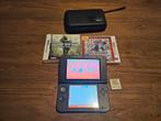 Nintendo 3DS XL Rood + Games & R4 Kaart, Ophalen, Gebruikt, 3DS XL, Met beschermhoes of tas