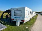 Adria Adora 532 UK  stapelbed 6pers incl voortent dakairco, Lengtebed, Treinzit, Particulier, Adria