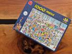 Complete Jan van Haasteren – Op Glad IJs (1000 stukjes), Hobby en Vrije tijd, Denksport en Puzzels, Ophalen of Verzenden, 500 t/m 1500 stukjes