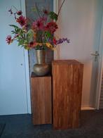 Teak houten zuilen - 2 maten, Huis en Inrichting, Woonaccessoires | Zuilen en Pilaren, Ophalen, Zo goed als nieuw