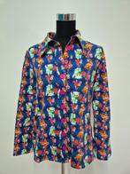 Top97 - Fleurige Tante Betsy kattenblouse maat L (1), Ophalen of Verzenden, Zo goed als nieuw, Maat 38/40 (M)