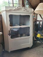Brocante oude hoekkast biedermeierhoekkast servieskast, Antiek en Kunst, Ophalen