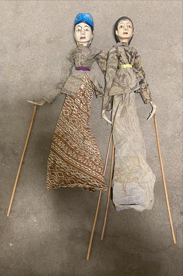 Antieke Wayang Golek Poppen - Indonesië beschikbaar voor biedingen